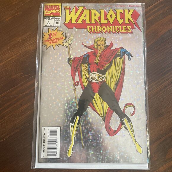 "THE WARLOCK CHRONICLES" #1 PRISM CHROME COVER MARVEL COMIC VF 1993 - Picture 1 of 9